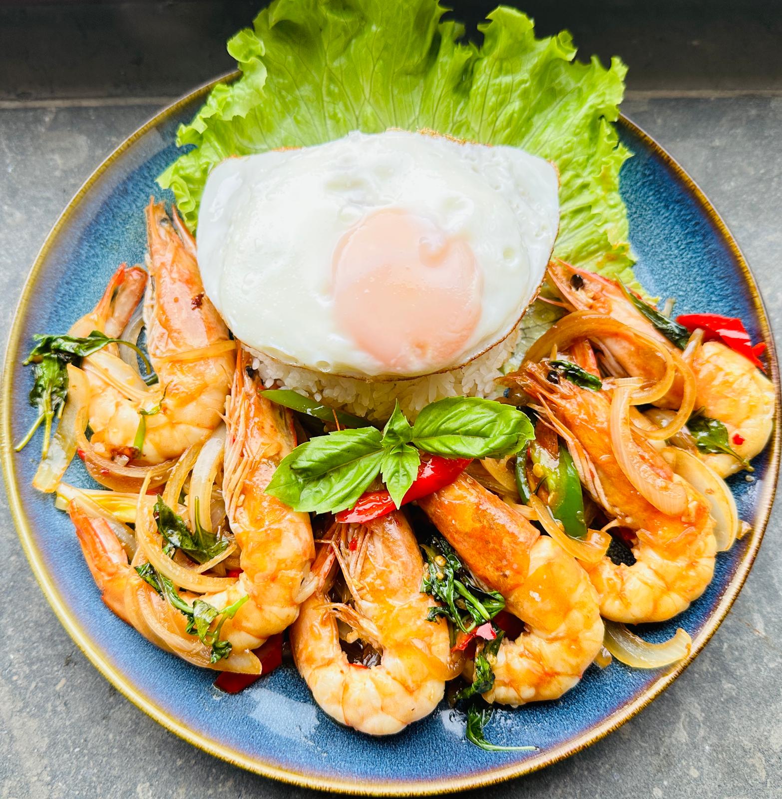 Pad Kha Prao Goong